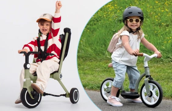Tricycles et draisiennes évolutifs