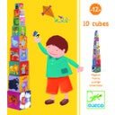 Djeco 10 Lustige Blocks Stapelturm - 1 Stk