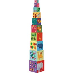 Djeco 10 Tiere und Natur Blocks Stapelturm - 1 Stk