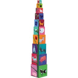 Djeco 10 Tiere und Natur Blocks Stapelturm - 1 Stk