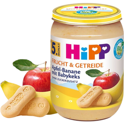 Bio Frucht & Getreide Apfel-Banane mit Babykeks - 190 g