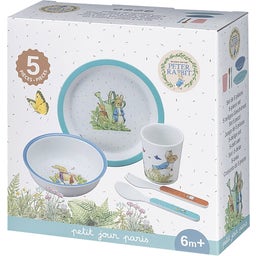 Peter Hase - 5-teiliges Service in Geschenkbox - blau