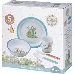 Peter Hase - 5-teiliges Service in Geschenkbox - blau