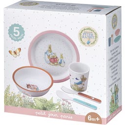 Peter Hase - 5-teiliges Service in Geschenkbox - rosa