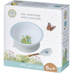 Peter Coniglio - Ciotola con Fondo a Ventosa e Cucchiaio - 1 pz.