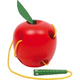 small foot Fädelspiel Apfel und Wurm