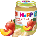 Bio Babygläschen Fruchtbrei Banane & Pfirsich in Apfel - 190 g