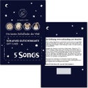Liedpaket: 5 Songs Geschenkkarte