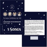 Rock my Sleep Liedpaket: 5 Songs Geschenkkarte