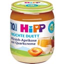 Bio Früchte-Duett Pfirsich-Aprikose mit Quarkcreme - 160 g