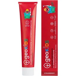 geoKIDS Fluoride Toothpaste Strawberry & Hydroxyapatite - 75 ml