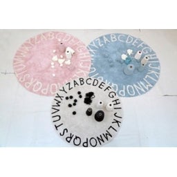 Lorena Canals Runder Baumwoll-Teppich ABC