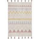 Baumwoll-Teppich Azteca Natural Vintage Nude