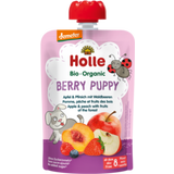 Bio Fruchtpüree "Berry Puppy - Pouchy mit Apfel & Pfirsich mit Waldbeeren"