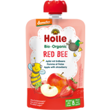 Bio Fruchtpüree "Red Bee - Pouchy mit Apfel, Erdbeere"