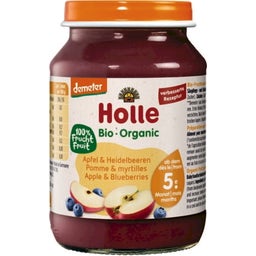 Holle Bio Babygläschen Apfel & Heidelbeeren - 190 g