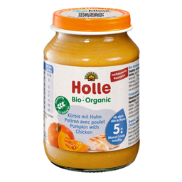 Holle Bio Babygläschen Kürbis mit Huhn - 190 g