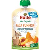 Bio Fruchtpüree "Paca Pumpkin - Pouchy mit Kürbis, Pfirsich, Banane und Hafer"