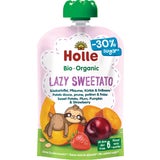 Bio Fruchtpüree "Lazy Sweetato - Pouchy mit Süsskartoffel, Pflaume, Kürbis, Erdbeere und Hafer"