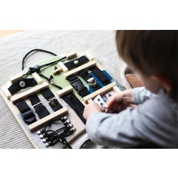 Motorikbrett - Verschlüsse und Befestigung