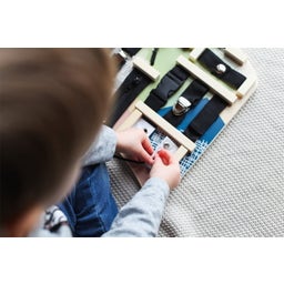 Motorikbrett - Verschlüsse und Befestigung