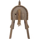 small foot Holzpferd grau