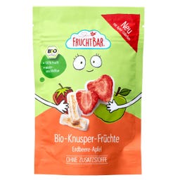 FruchtBar Frutta Croccante Bio - Fragola e Mela - 15 g