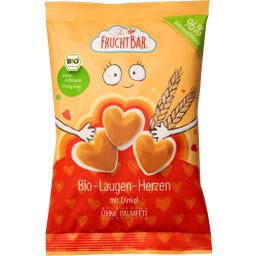FruchtBar Bio Gebäck Laugenherzen Dinkel - 90 g