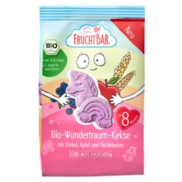 Bio Wundertraum Kekse mit Dinkel, Apfel und Heidelbeere - 100 g