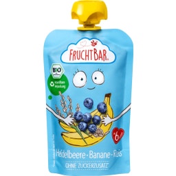 FruchtBar Bio Quetschie Heidelbeere-Banane-Reis - 100 g
