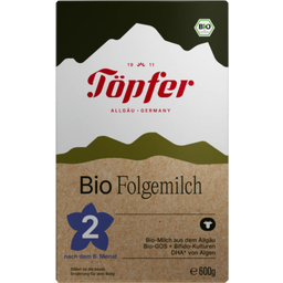 Töpfer Bio Folgemilch auf Kuhmilchbasis 2 - 600 g