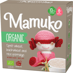 Mamuko Bio Dinkel, Buchweizen & Reis Babybrei - 200 g