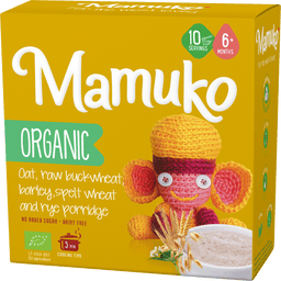 Bio 5-Korn Babybrei mit Hafer, Buchweizen, Gerste, Dinkel & Roggen - 200 g