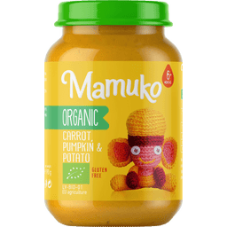 Mamuko Bio Karotten-Kürbis-Kartoffel Brei - 190 g