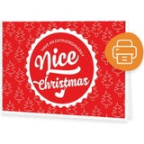 "Nice Christmas" Gutschein zum Selberdrucken