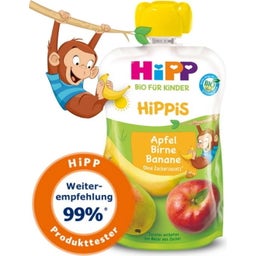 Bio Quetschbeutel HiPPiS - Apfel-Birne-Banane