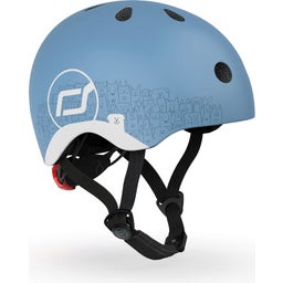 Scoot and Ride Helm Reflective XXS  - reflective steel