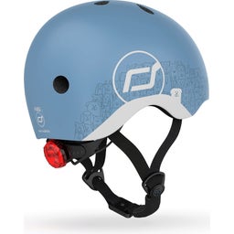 Scoot and Ride Helm Reflective XXS  - reflective steel