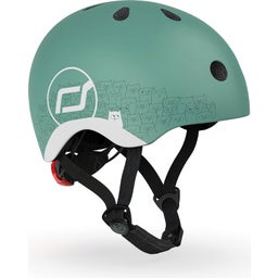 Scoot and Ride Helm Reflective XXS  - reflective forest