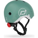 Scoot and Ride Helm Reflective XXS  - reflective forest
