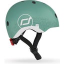 Scoot and Ride Helm Reflective XXS  - reflective forest