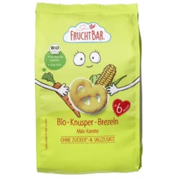 FruchtBar Bio Knusper-Brezeln Mais-Karotte