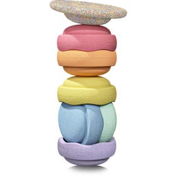 Stapelstein Rainbow Pastel Bundle 6+1 - 1 Set