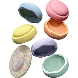 Stapelstein Rainbow Pastel Bundle 6+1 - 1 Set