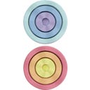 Stapelstein Inside rainbow pastel - 1 Set
