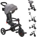 Globber Explorer Trike Foldable 4in1 - black-grey