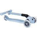 Globber Scooter Junior Foldable Lights Eco - blaubeere