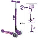 Globber Scooter Primo Foldable Plus Lights - lila-pastellrosa