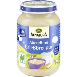 Alnatura Bio Baby Abendbrei Grießbrei pur - 190 g