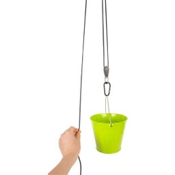 small foot Flaschenzug mit Eimer - 1 Stk